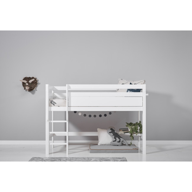 Lifetime Half-height bed with rolling floor white
