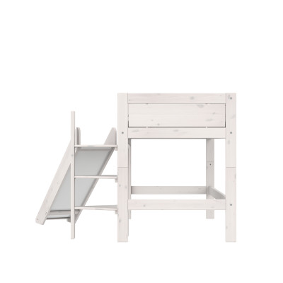 Lifetime Halbhohes Bett mit Deluxe Lattenrost whitewash