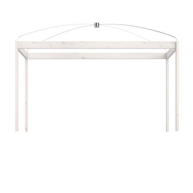 Lifetime Struttura a baldacchino per letto singolo 120x200 Whitewash