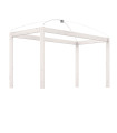 Lifetime Struttura a baldacchino per letto singolo 120x200 Whitewash