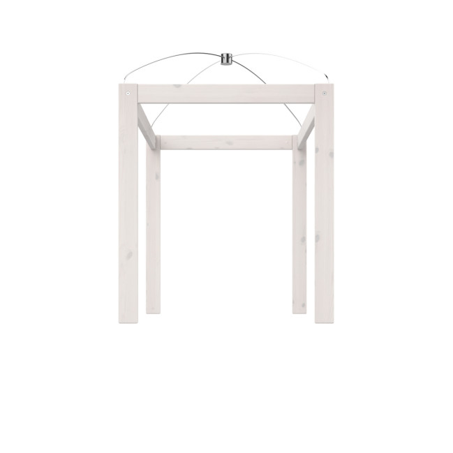 Lifetime Canopy Bed Frame for Single Bed 120x200 Whitewash