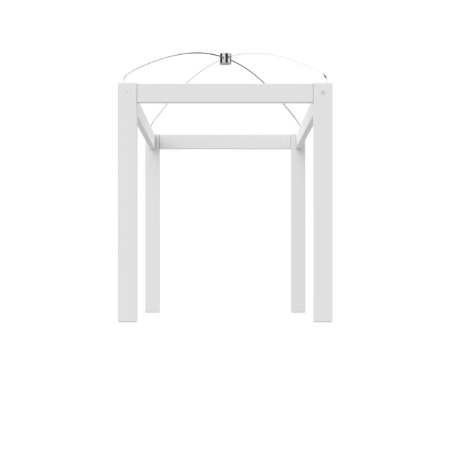 Lifetime Struttura a baldacchino per letto singolo 120x200 bianco