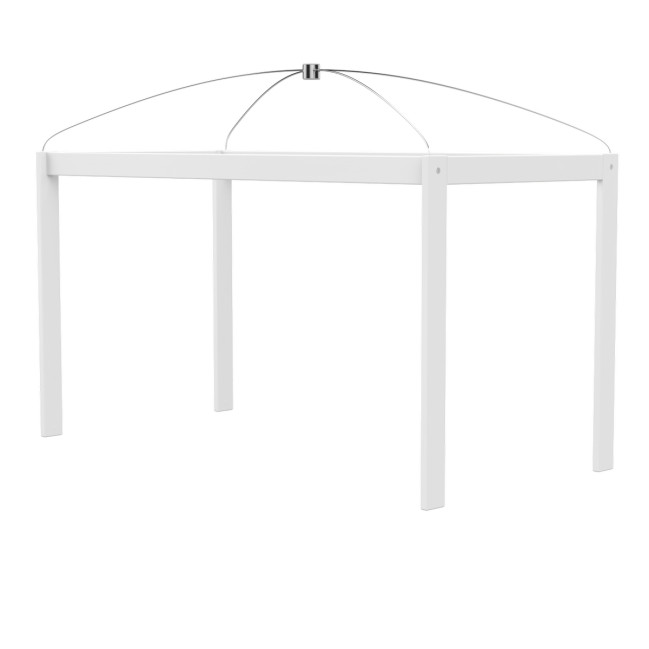 Lifetime Canopy Bed Frame for Single Bed 120x200 White