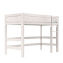Lifetime loft bed 152cm with deluxe slatted frame whitewash