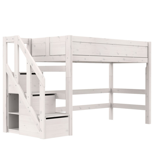 Lifetime Kidsrooms Medium loft bed 152 x 257 x 102 cm Whitewash Deluxe. Slatted frame