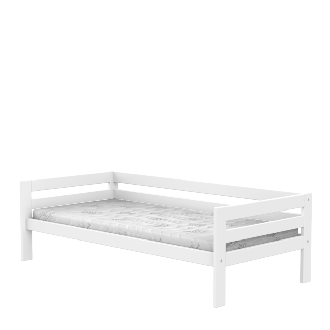 Letto singolo per bambini Lifetime Elements con doghe standard in bianco