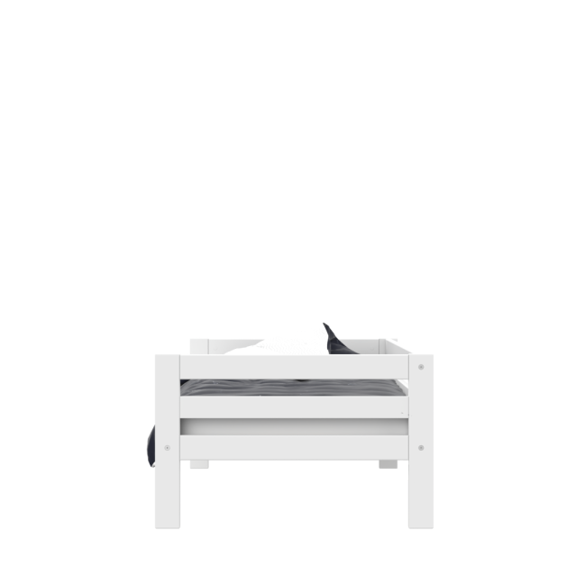Letto singolo per bambini Lifetime Elements con doghe standard in bianco
