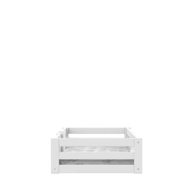Letto singolo Montessori per bambini Lifetime Elements con doghe standard in bianco