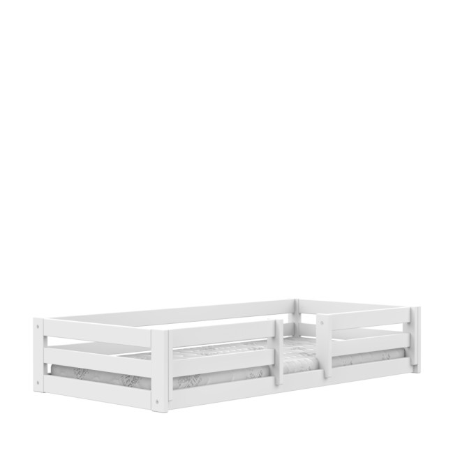 Letto singolo Montessori per bambini Lifetime Elements con doghe standard in bianco