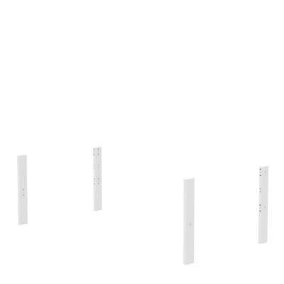 Pieds de lit Lifetime pour lit simple Elements - Blanc
