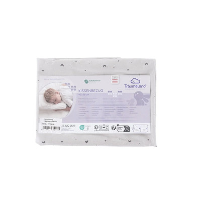 Federa per cuscino Träumeland Moon grigio 40 x 60 cm