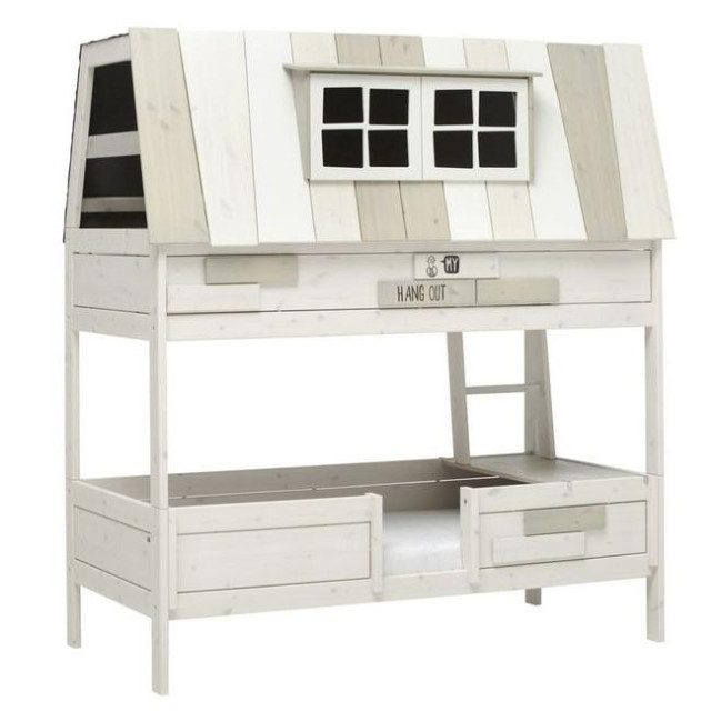 Lifetime Hangout, lit simple, lit d’aventure, 90x200cm avec cadre à lattes de luxe et matelas gratuit