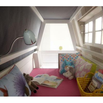 Lifetime Hangout, lit simple, lit d’aventure, 90x200cm avec cadre à lattes de luxe et matelas gratuit