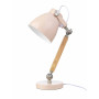 LifeTime Table Lampe Bois / Métal - Rose Hauteur 41 cm