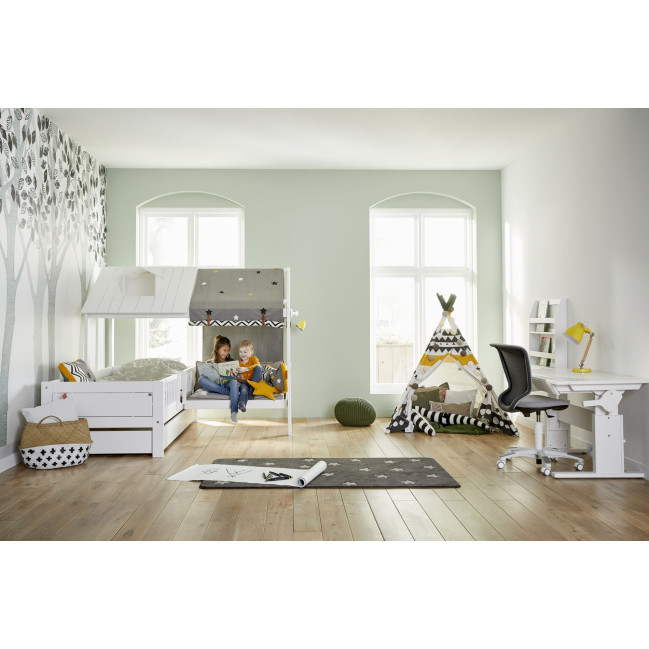 Beach House Corner-RL von LifeTime 90x200 cm, mit Bank und Roll-Lattenrost und Gratis-Matratze