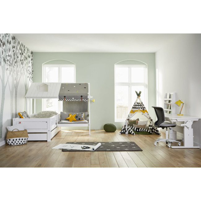 Lifetime - Chambre d’enfant Beachhouse Corner 1, 90x200 cm, avec banc et cadre à lattes