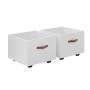 Scatole giocattolo su ruote Lifetime 2 - Mdf/bianco