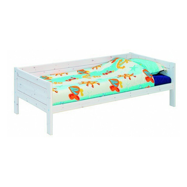 Letto base Lifetime 90x200 cm in calce con telaio a doghe a rullo