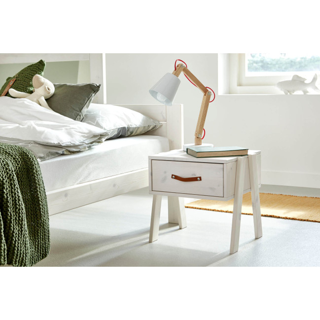 Letto a castello Lifetime Family 90/120 con struttura a doghe deluxe bianca