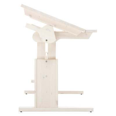 Scrivania Lifetime regolabile/inclinabile in altezza bianca