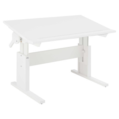 Bureau Lifetime réglable en hauteur / inclinable blanc