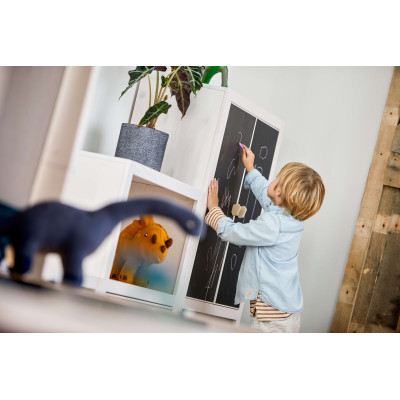 Lifetime Dino 4 en 1 lit pour toit en tissu, 90x200 cm avec RL Whitewash