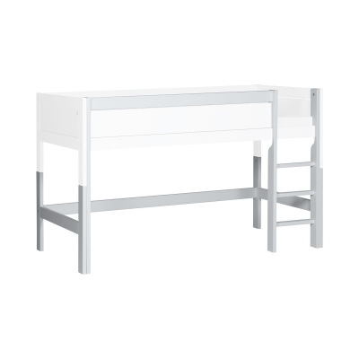 Lifetime Umbausatz zum halbhohen Bett mit gerader Leiter weiss