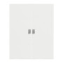 Lifetime Large Door Set for Shelf White Lacquered