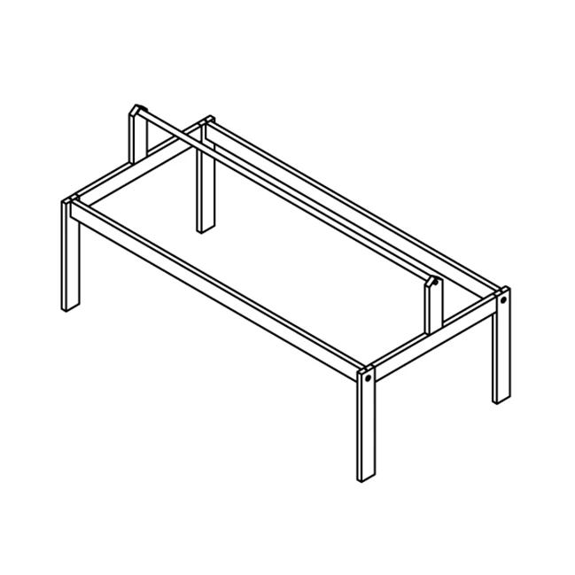 Lifetime frame for fabric roof - 4 in1 bed white