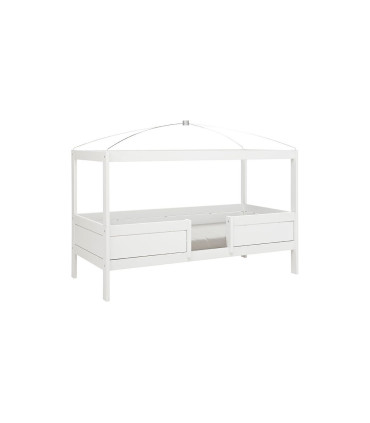 Lifetime 4 in 1 bed with canopy with rolling floor white
