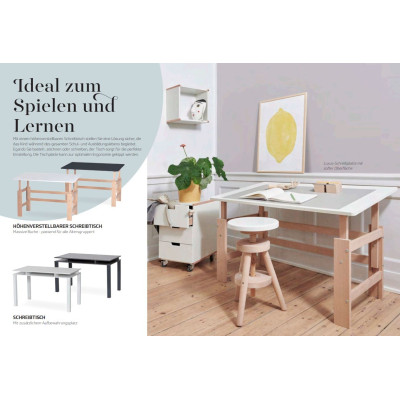 Manis-h desk Höhn adjustable / tilt function 140x65cm