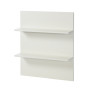 Manis-h corner shelf with 2 floors Snow white