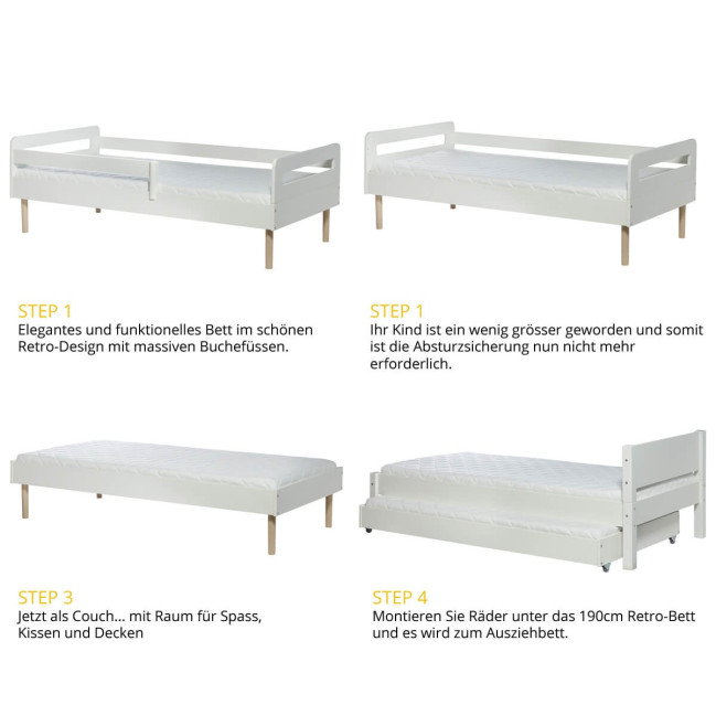 Manis-h lit ATHENE 90 x 200 cm Blanche-Neige