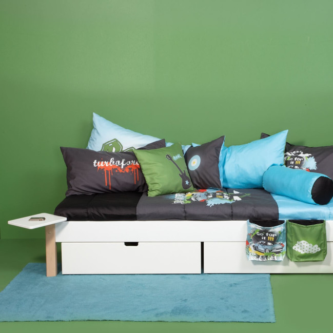 ULL Manis-h single bed 90x200, with 2 bed drawers