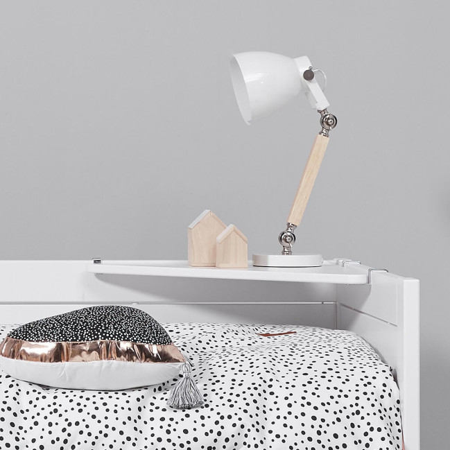 Lifetime Kojenbett Kombi 2 mit Rollboden und zwei Schubladen weiss