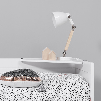 Lifetime Kojenbett Kombi 2 mit Rollboden und zwei Schubladen weiss