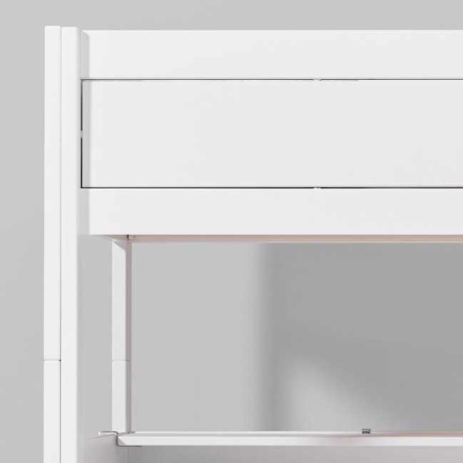 Lifetime Etagenbett Kombi 1 mit Rollboden und zwei schubladen Weiss