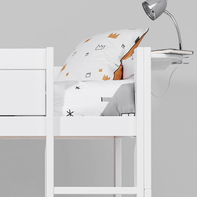 Lifetime Etagenbett Kombi 1 mit Rollboden und zwei schubladen Weiss