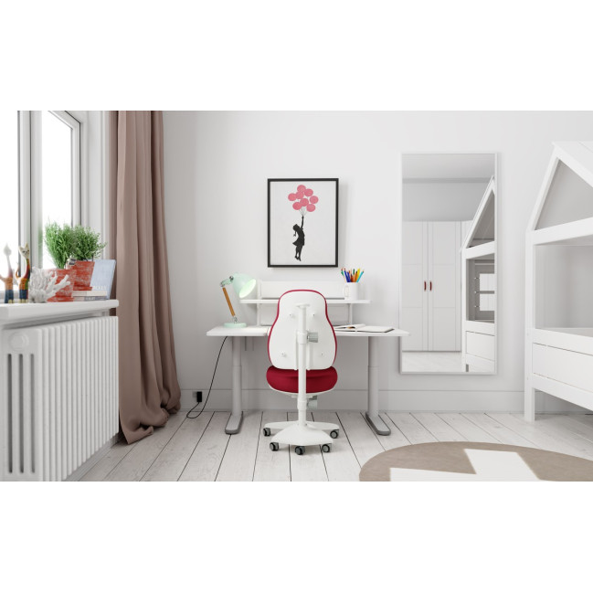 Sedia da ufficio per bambini Lifetime Ergo Rosso scuro Grigio