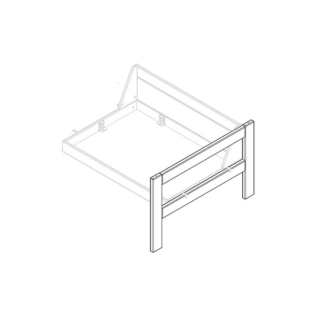 Lifetime Kopfteil für Sitzbank eingehängt Beach House whitewash