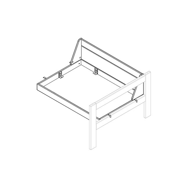 Banc Lifetime, suspendu Beach House blanc