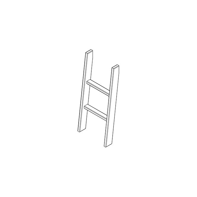 Lifetime Small ladder, 2 steps, for Hangout whitewash