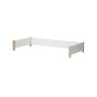 Manis-h Rear fall protection + head and footboard 120 cm x 200 cm Snow White with beech post