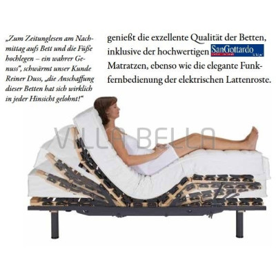 San Gottardo Lattenrost Innovativ Elektro 2M 140 x 200 cm