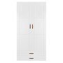 Lifetime kurze Türen + 2 grosse Schubladen 100 cm Weiss