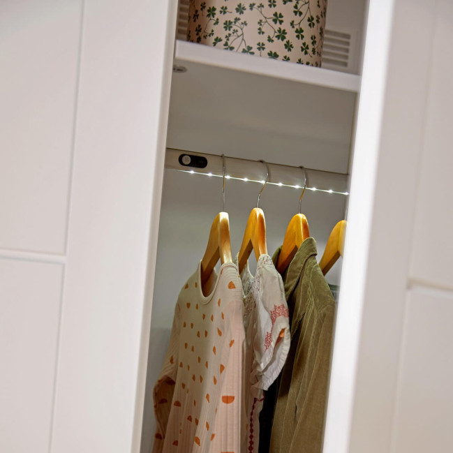 Lifetime clothes rail with LED 472 mm incl. fittings