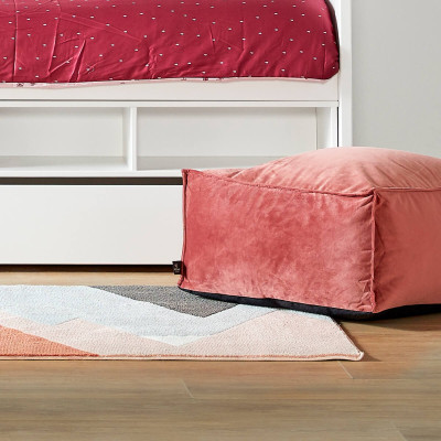 Lit superposé Lifetime avec module de rangement + boîte de lit Cadre à lattes Deluxe blanc