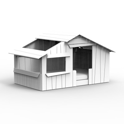 Mathy by Bols Baumhaus Cabanes Montessori-Schule 90 cm, weiss