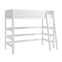 Lifetime loft bed with deluxe slatted frame sloping ladder whitewash