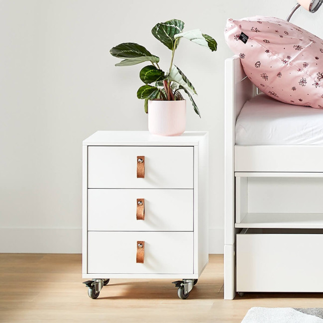 Lifetime Kojenbett mit Aufbewahrungsmodul + 2x Bettkasten Deluxe Lattenrost weiss